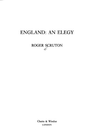 England : an elegy