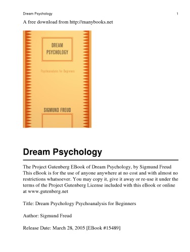 Dream psychology