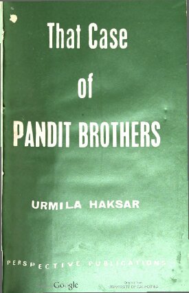 That case of Pandit Brothers