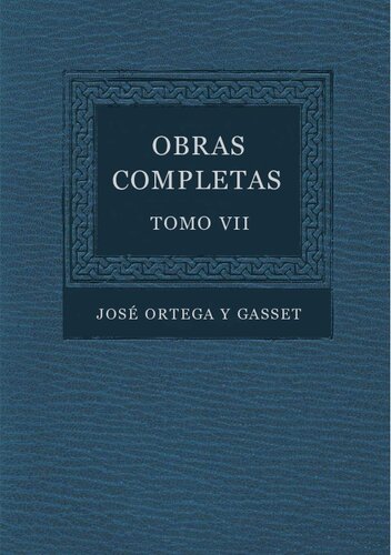 Obras Completas. Tomo VII