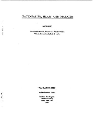 Nationalism, Islam and Marxism