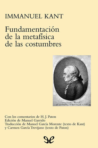 Fundamentación de la metafísica de las costumbres