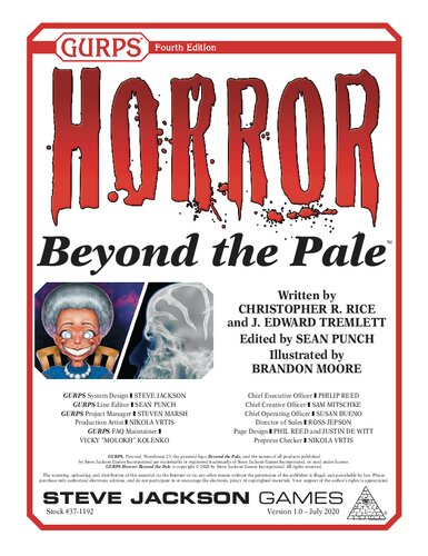 GURPS Horror - Beyond the Pale