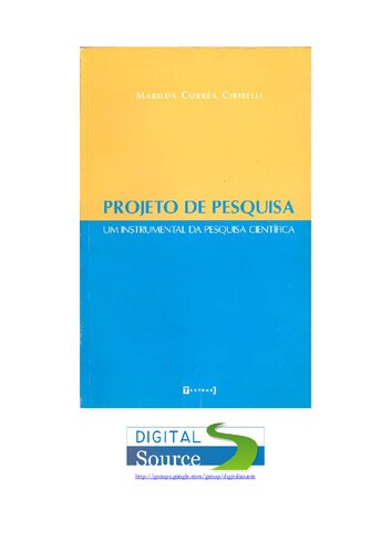 Projeto de pesquisa: um instrumental da pesquisa científica