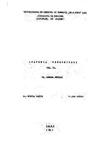 Anatomia trunchiului