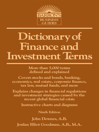 Dictionary of Finance and Investment Terms