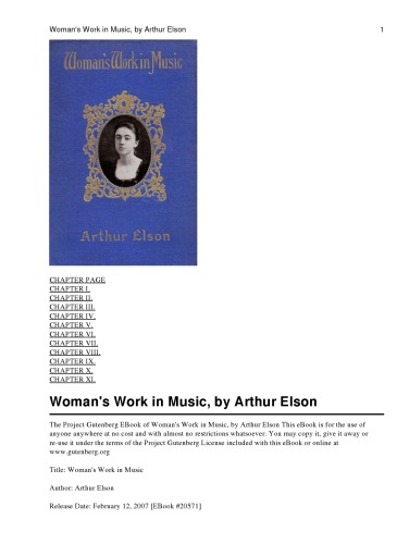 Woman's Work in Music