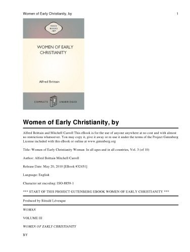 Women of Early Christianity