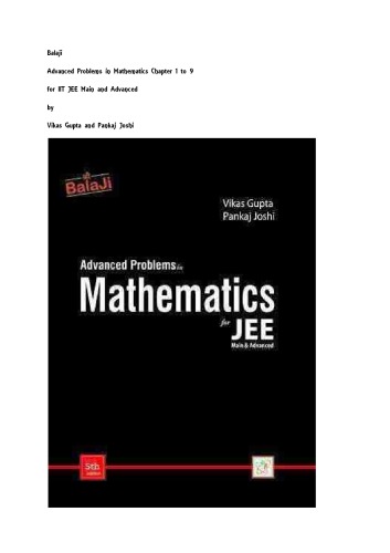 jee maths advance