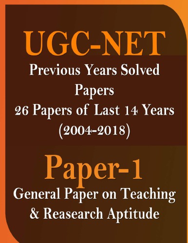 UGC NET Paper I 2004-2018 Questions Solved