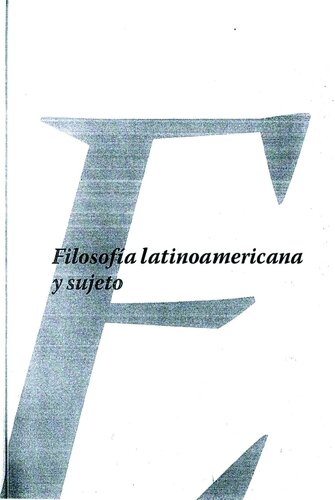 Filosofía latinoamericana y sujeto