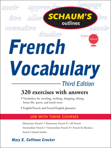 French: based on Schaum's outline of French grammar and French vocabulary