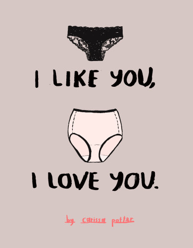 I like you/I love you