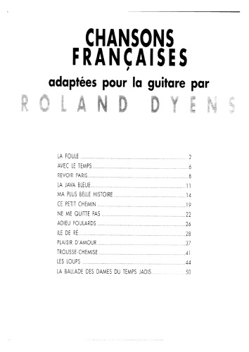 Chansons francaises