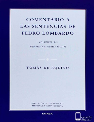 comentario a las sentencias de pedro lombardo 1/2