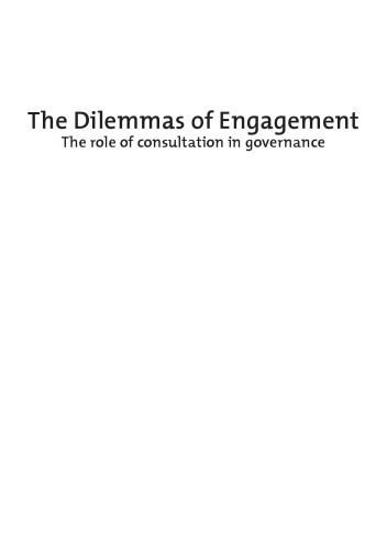 Dilemmas of engagement: the role of consultation in governance