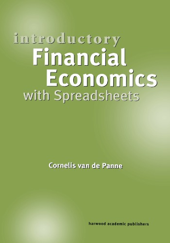 Introductory financial economics with spreadsheets