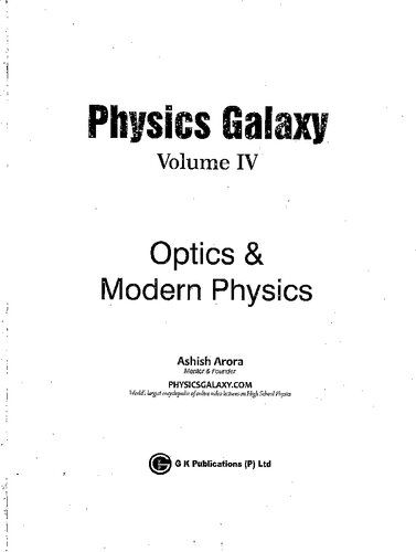 Physics Galaxy 2020-21: Optics & Modern Physics - Vol. 4