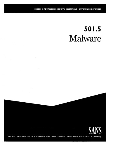 SEC501.5: Malware