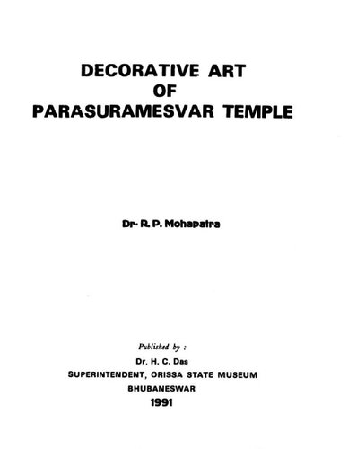 Decorative art of Parasuramesvar temple