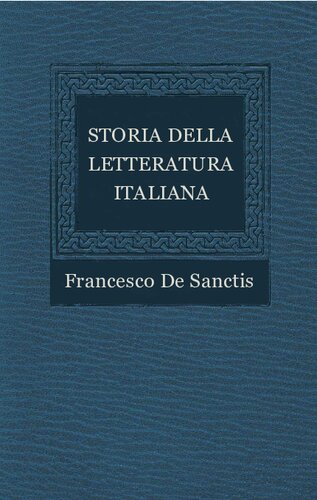 Storia della letteratura italiana