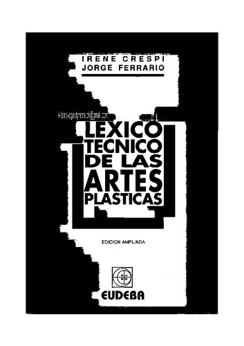 Léxico Técnico de las Artes Plásticas