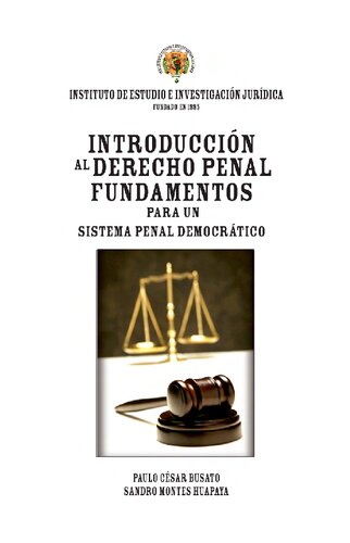 INTRODUCCIÓN AL DERECHO PENAL FUNDAMENTOS PARA UN SISTEMA PENAL DEMOCRÁTICO