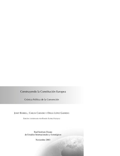 Construyendo La Constitucion Europea