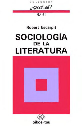 Sociología de la literatura