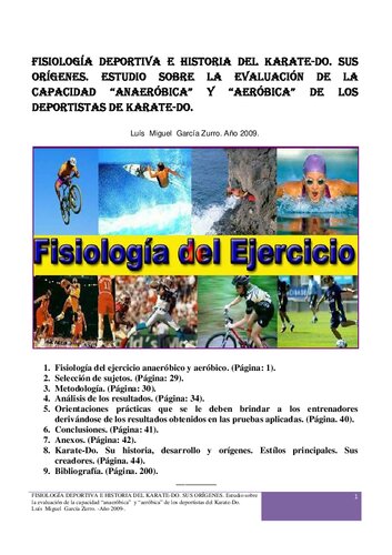 Fisiología deportiva e historia del Karate-Do. Sus orígenes