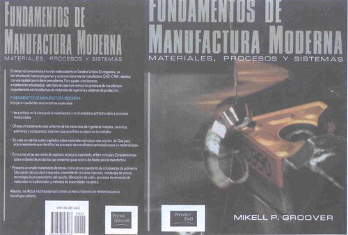 Fundamentos De Manufactura Moderna