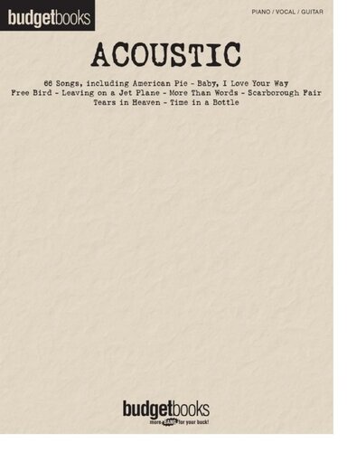 Acoustic: Budget Books