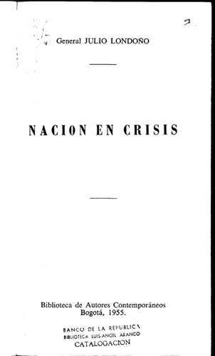 Nación en crisis