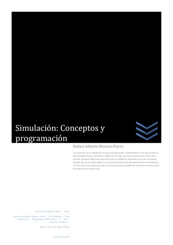 Simulación: Conceptos y programación