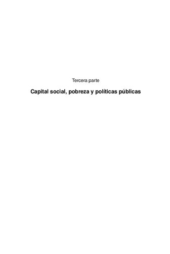 Capital social y reducción de la pobreza: en busca de un nuevo paradigma