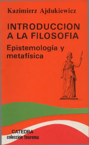 Introducción a la filosofía - Epistemología y metafísica