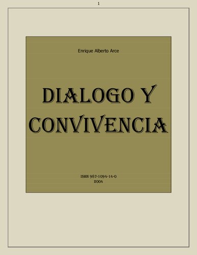 Dialogo Y Convivencia