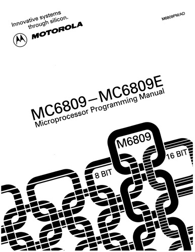 MC6809-MC6809E 8-bit microprocessor programming manual