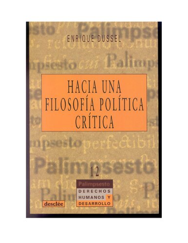 Hacia Una Filosofia Politica Critica