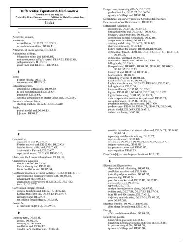 DIFFERENTIAL EQUATION & MATHEMATICA