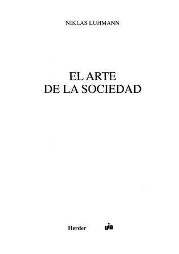 El arte de la sociedad