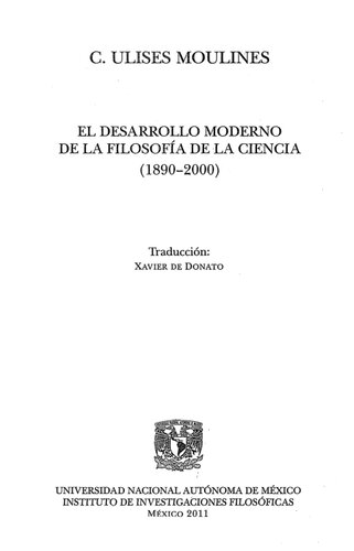 El Desarrollo Moderno De La Filosofia De La Ciencia (1890