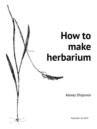 How to make herbarium