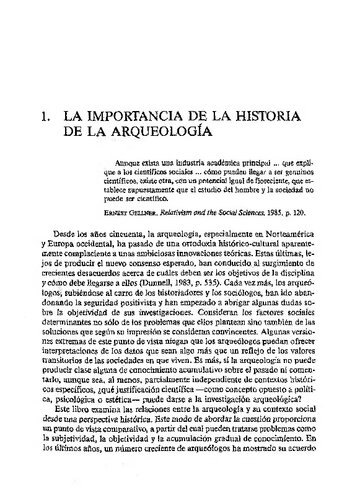 Historia Del Pensamiento Arqueologico