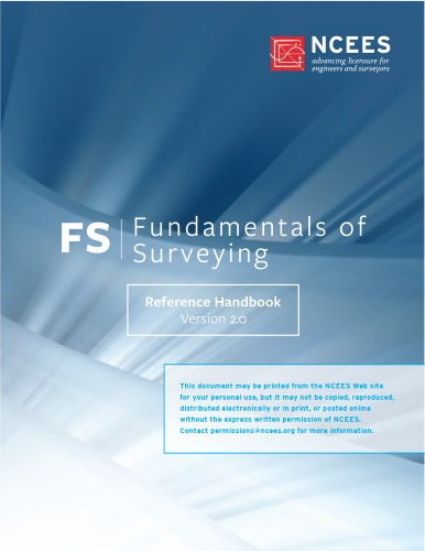 FS Fundamentals of Surveying Reference Handbook 2.0