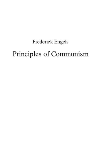 Principles of Communism