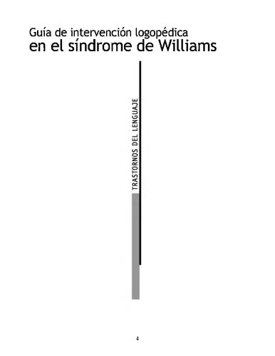 Guía de intervenció logopédica en el síndrome de Williams (Trastornos del lenguaje. Guía de intervenció) (Spanish Edition)