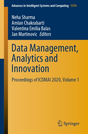 Data Management, Analytics and Innovation: Proceedings of ICDMAI 2020, Volume 1