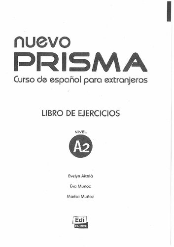 Nuevo Prisma: libro de ejercicios. Nivel A2