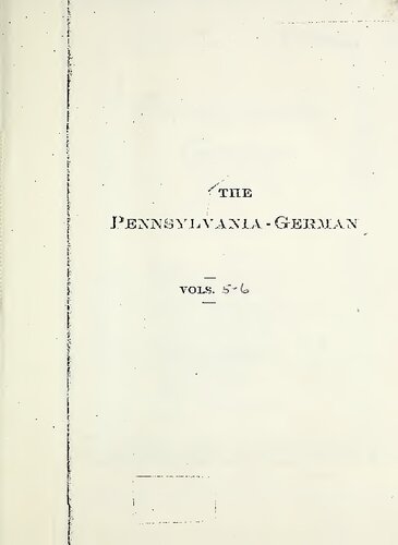 The Pennsylvania-German
